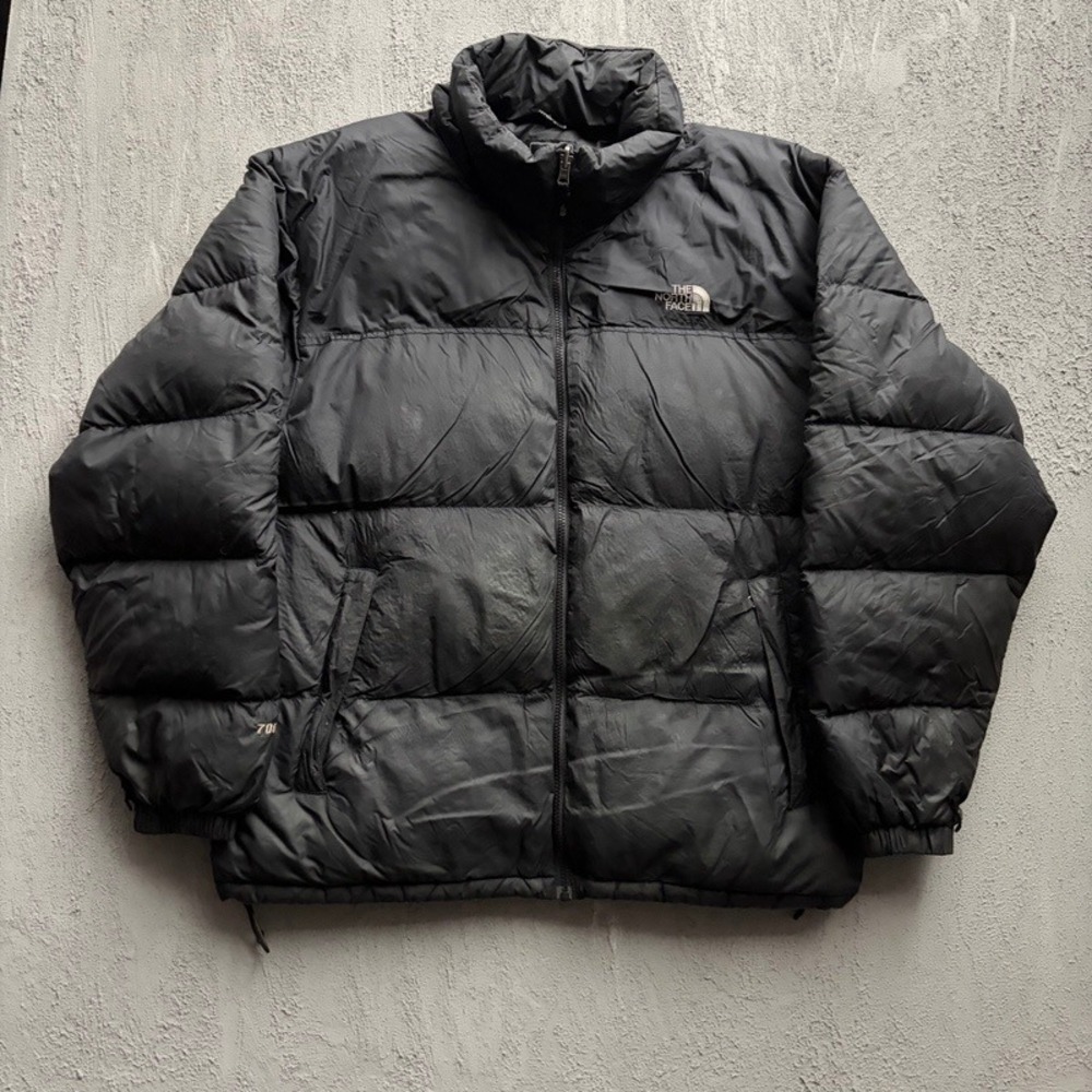 The North Face Puffer Jacket XL Black 700 Fill Nuptse Down Coat